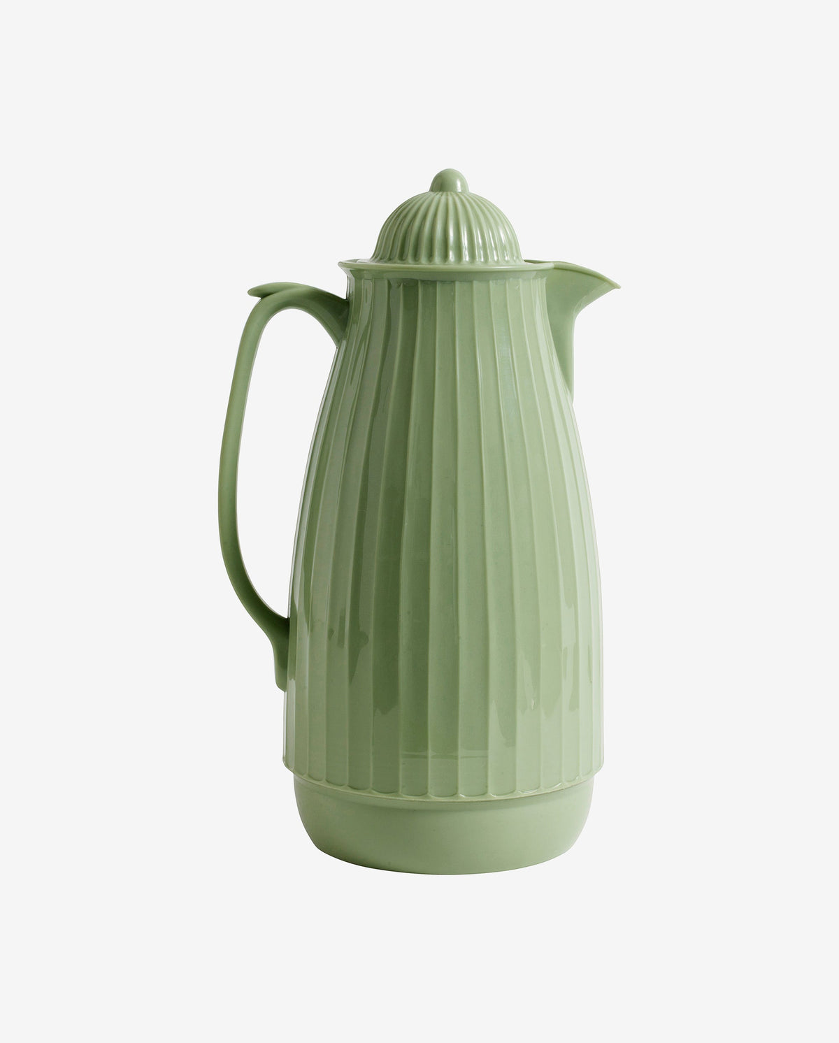 Mintgroene Nordal thermoskan met geribbeld Scandinavisch design