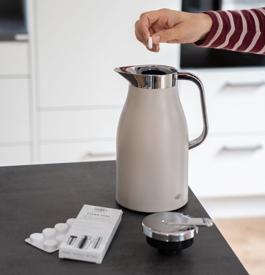 alfi thermoskan schoonmaken met reinigingsborstel