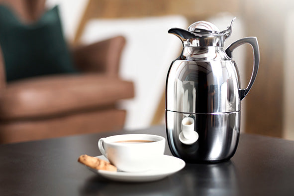 Alfi Juwel thermoskan 1 liter chroom – sfeerfoto