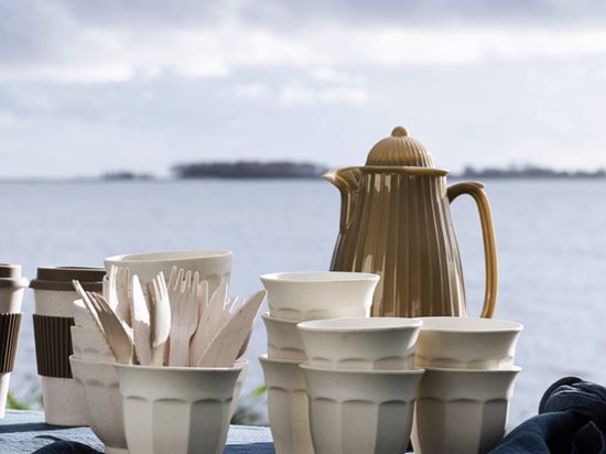 Nordal thermoskan 1 liter – dusty rose | roze design isoleerkan