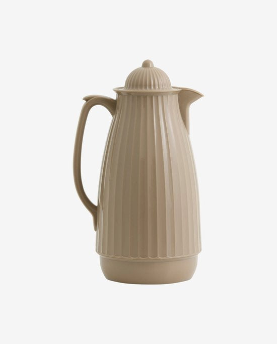 Nordal thermoskan 1 liter – warm beige | beige design isoleerkan