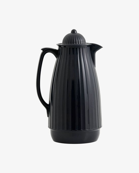 Nordal thermoskan 1 liter – matte black | zwarte design isoleerkan